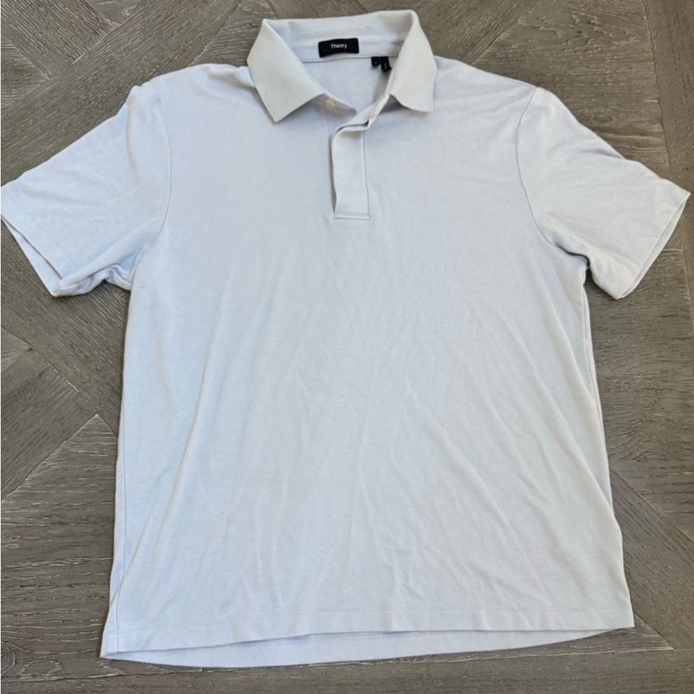 Theory Men’s Polo in pale blue